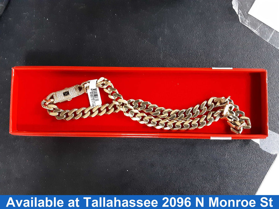 Cuban Link Chain - Yellow Gold 10k (.417) 21.8 grams 16 inch