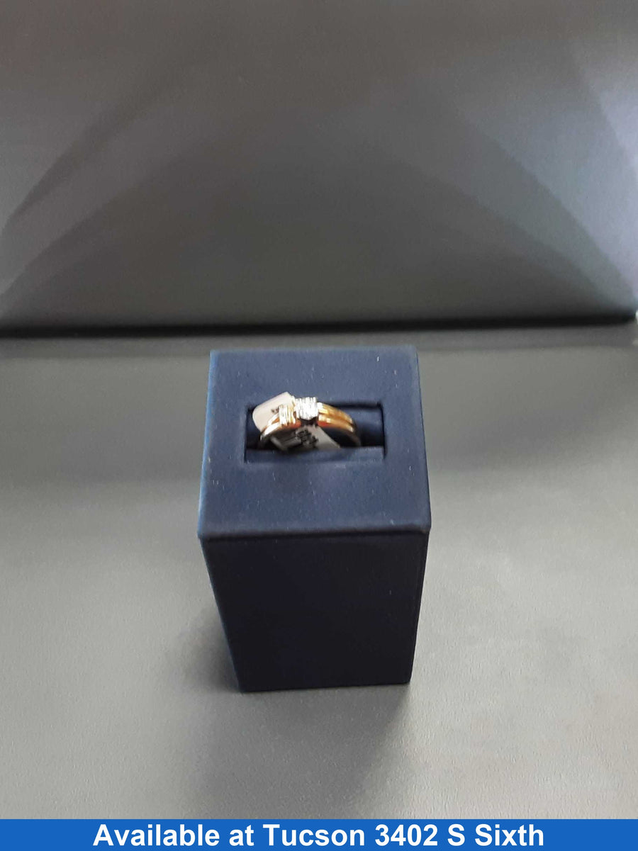 Women's Ring - Solitaire - Yellow Gold 14k (.585) 2.9 grams Size 7.5