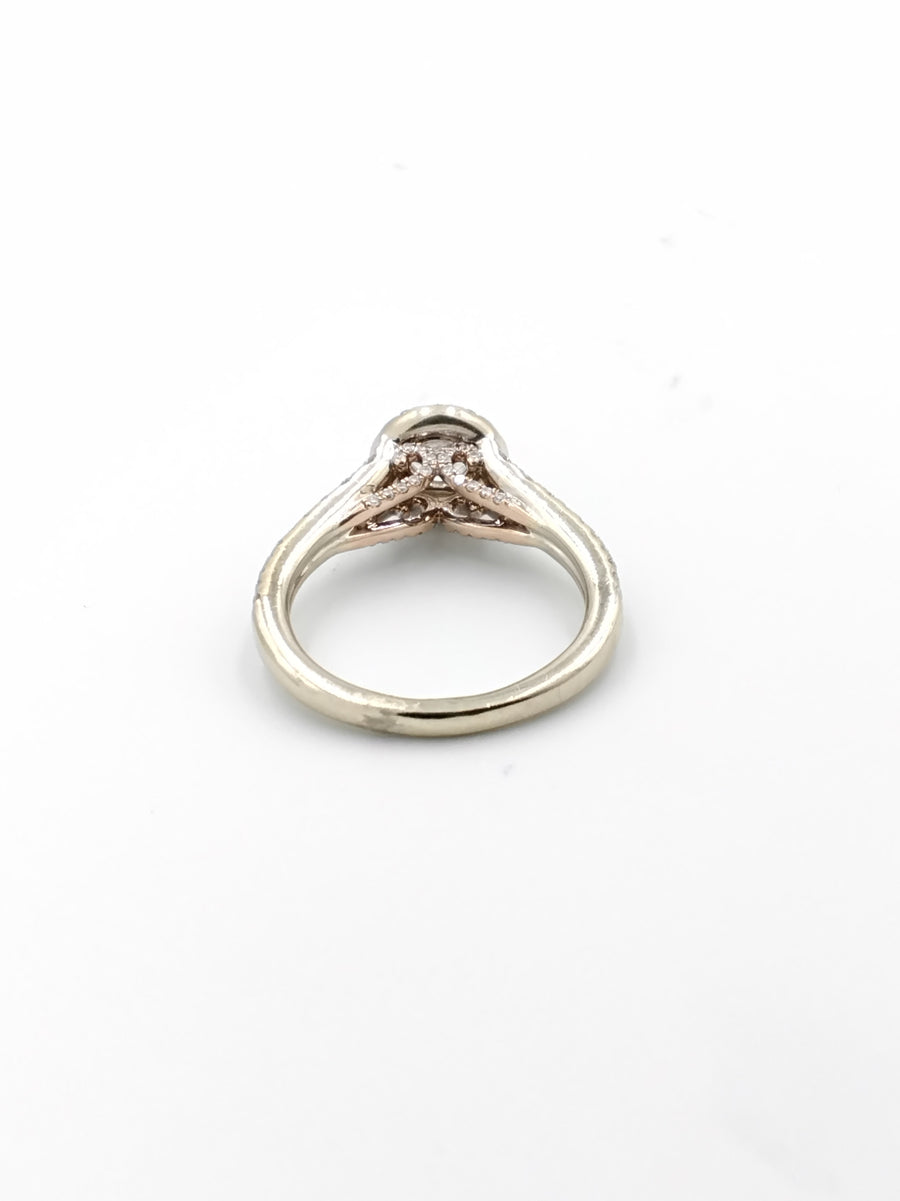 Ring - Wedding Band - White Gold 14k (.585) 4.7 grams Size 6.5