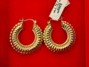 Hoop Earrings - Yellow Gold 10k (.417) 3.6 grams