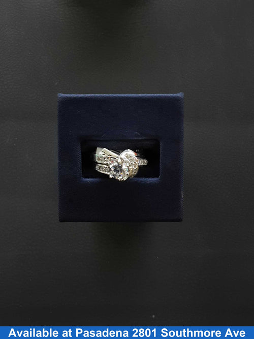 Ring - Engagement Set - White Gold 14k (.585) 4.3 grams Size 7.5