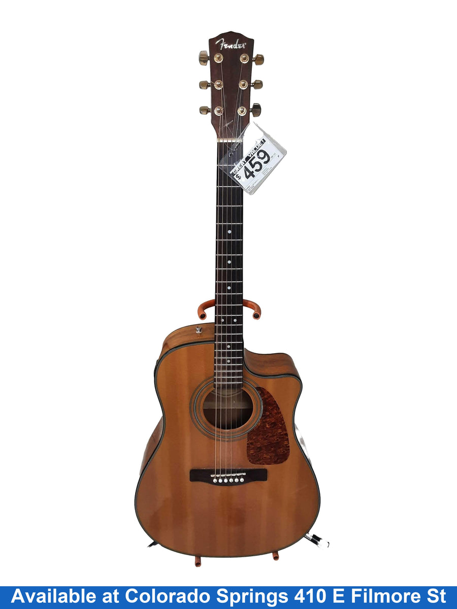 Fender Cd220sce Beige / Tan Acoustic / Electric Classic Guitar