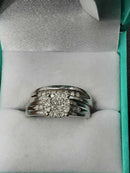 Ring - Wedding Set - White Gold 10k (.417) 6.8 grams Size 8