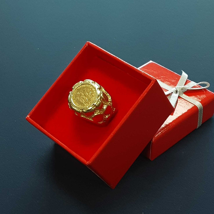 Men's Ring - Yellow Gold 14k (.585) 13.9 Grams Size 8.5