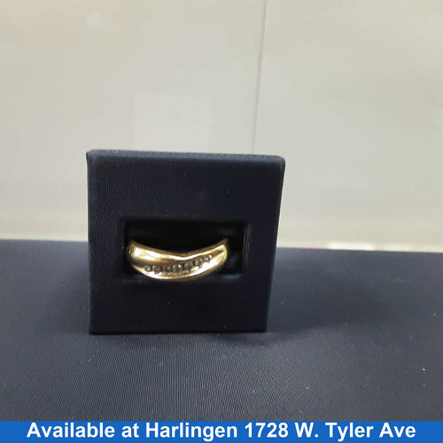 Ring - Wedding Band - Yellow Gold 10k (.417) 3.2 grams Size 10.5