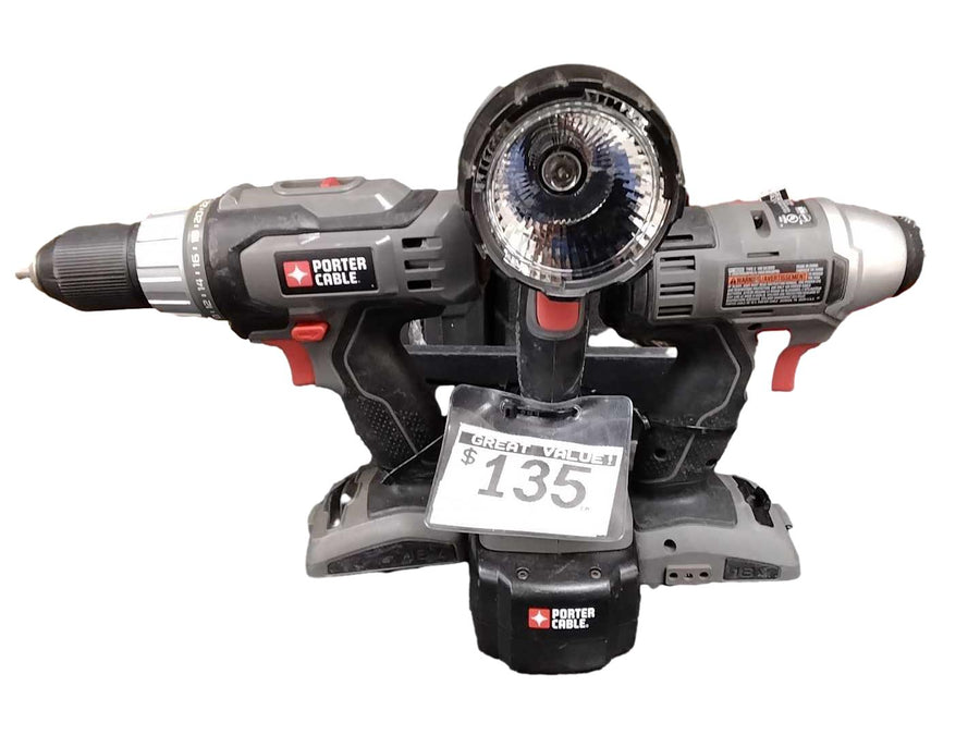 Porter-cable Pc1801d Gray Cordless Hammer Drill