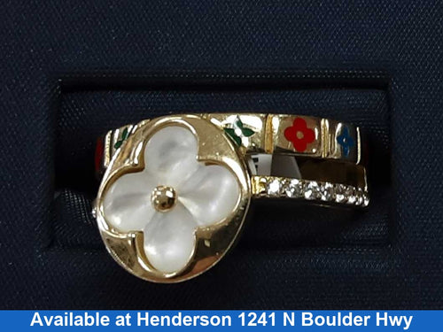 Women's Ring - Yellow Gold 14k (.585) 3.7 grams Size 20