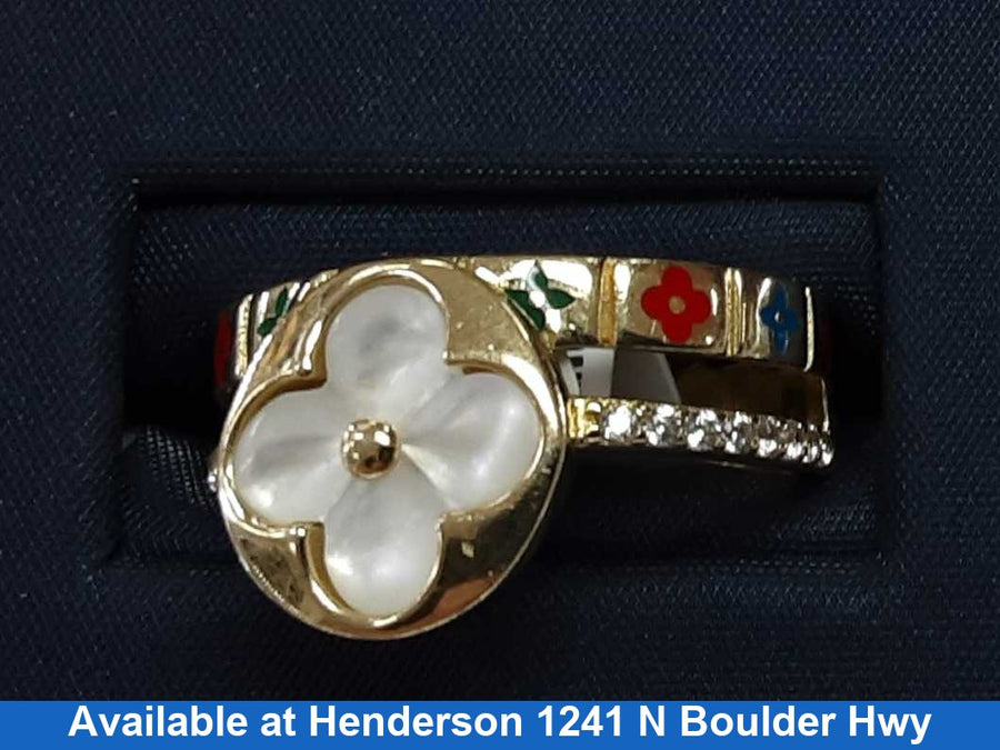 Women's Ring - Yellow Gold 14k (.585) 3.7 grams Size 20