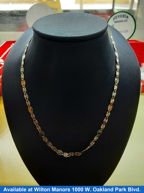 Chain - Tricolor Gold 14k (.585) 4.4 grams 18 inch