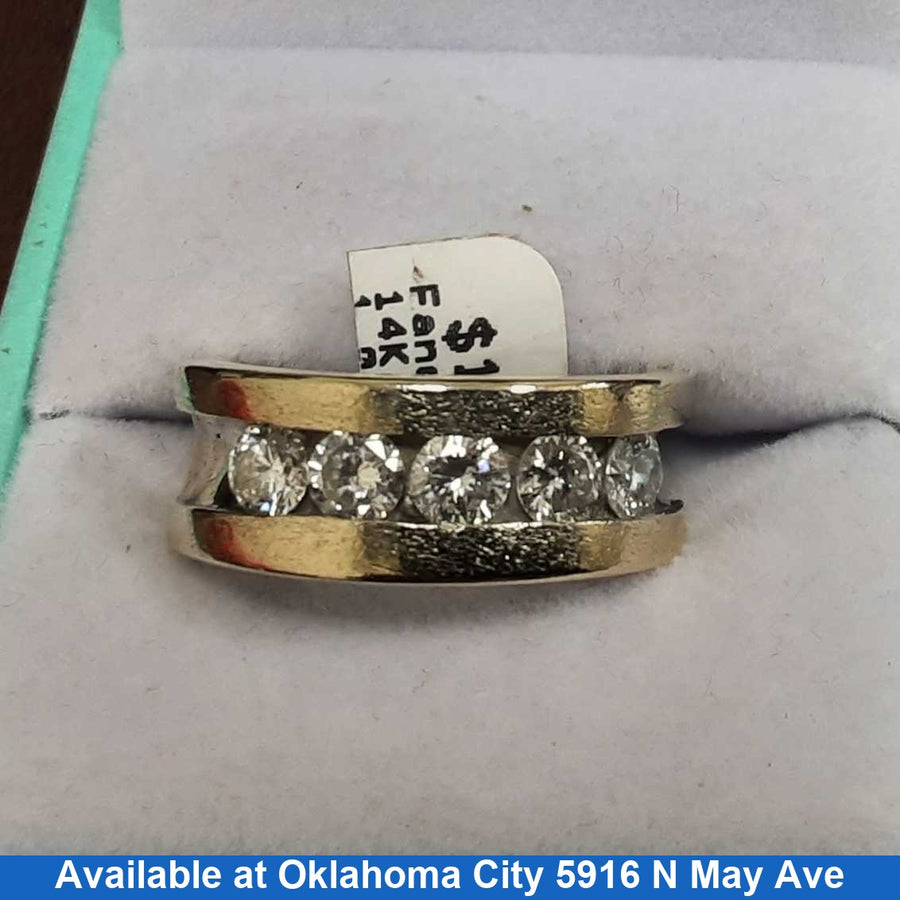 Ring - Wedding Band - Yellow Gold 14k (.585) 10.8 grams Size 8