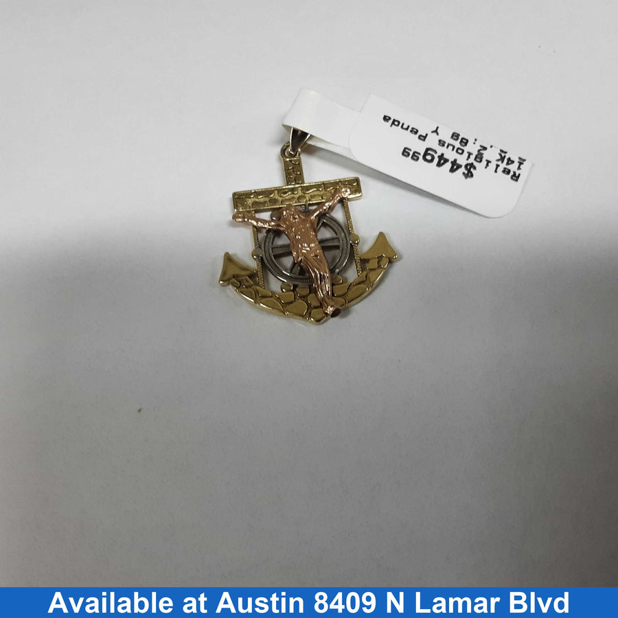 Religious Pendant - Yellow Gold 14k (.585) 2.8 grams