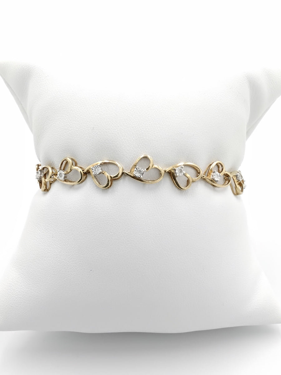 Bracelet - Yellow Gold 10k (.417) 6.9 grams 7 inch