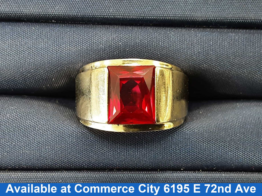 Men's Ring - Yellow Gold 10k (.417) 4.9 grams Size 8