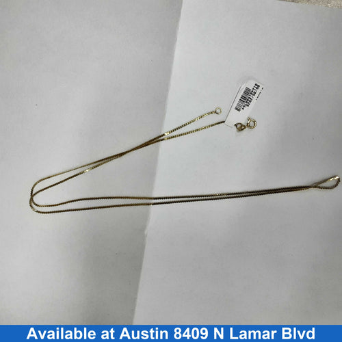 Serpentine Chain - Yellow Gold 14k (.585) 3 grams 22 inch