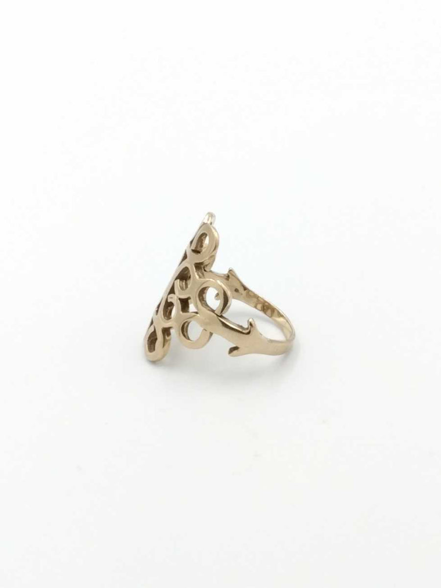 Women's Ring - Yellow Gold 14k (.585) 8.8 grams Size 10.5