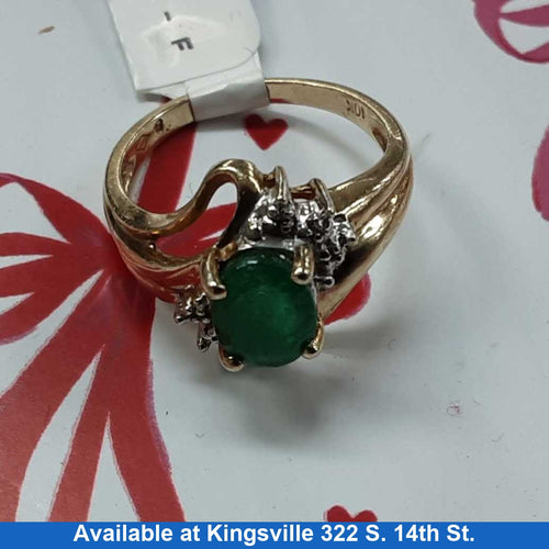 Women's Ring - Yellow Gold 10k (.417) 3.4 grams Size 6