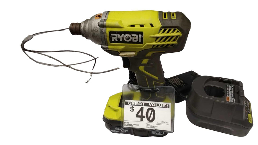 Ryobi P235 Green Cordless Impact Drill