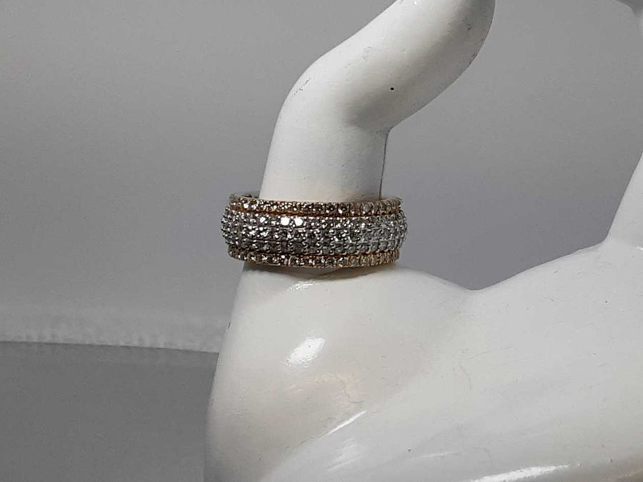 Women's Ring - White Gold 14k (.585) 15.3 grams Size 10.5