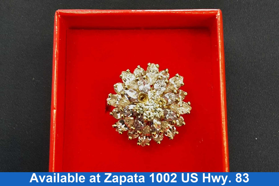 Women's Ring - Yellow Gold 10k (.417) 6.7 grams Size 7.5