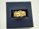 Men's Nugget Ring Yellow Gold 10k Size 8.5