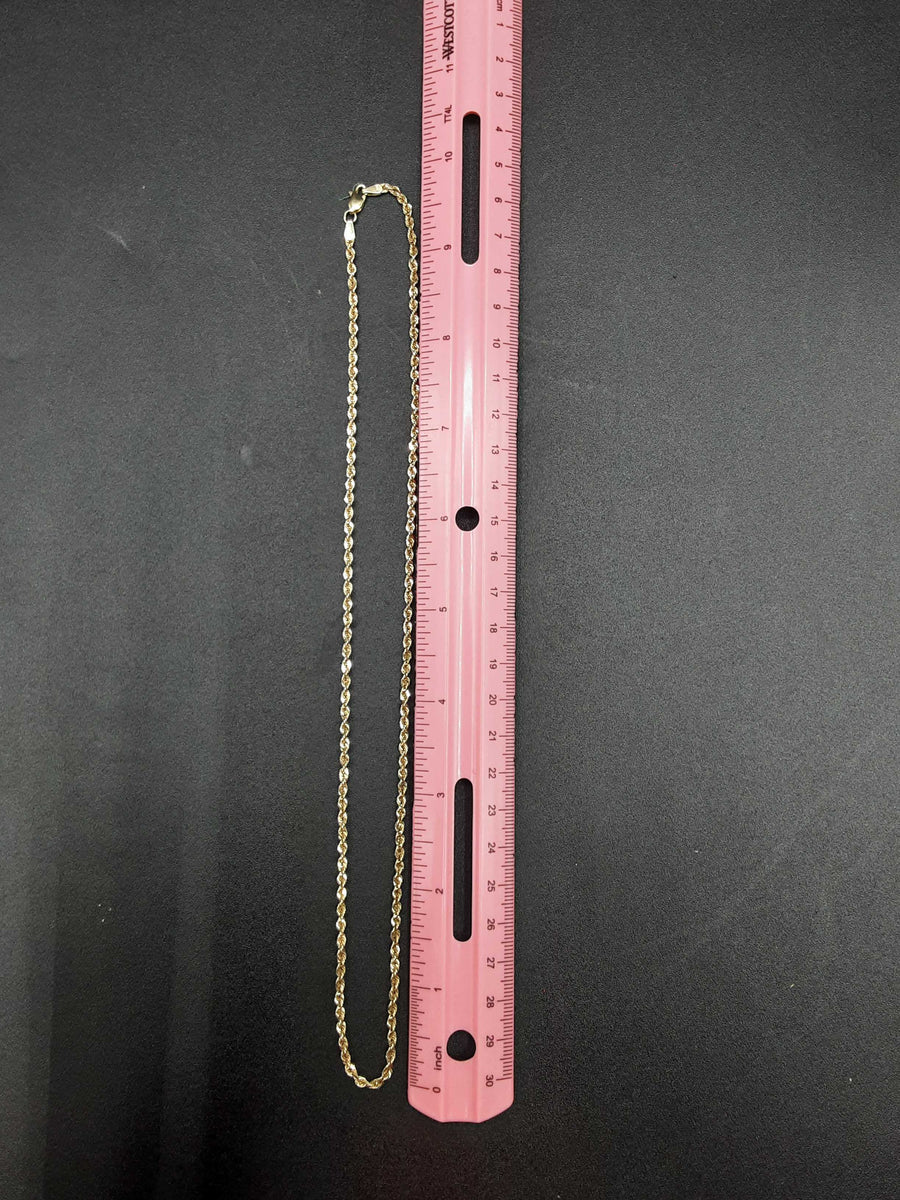 Rope Chain - Yellow Gold 10k (.417) 3.5 grams 7 inch