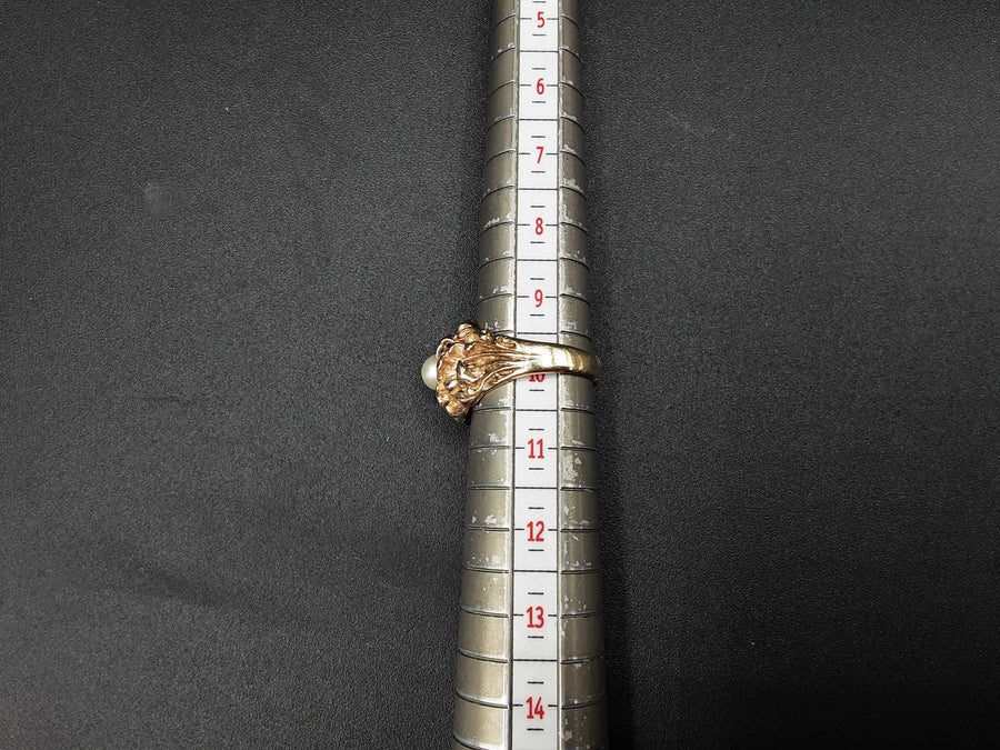 Women's Ring - Solitaire - Yellow Gold 14k (.585) 10.9 grams Size 20