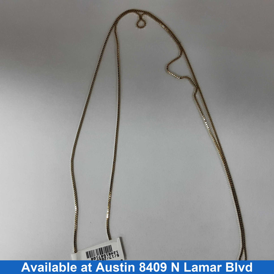 Chain - Yellow Gold 14k (.585) 2.9 grams 22 inch