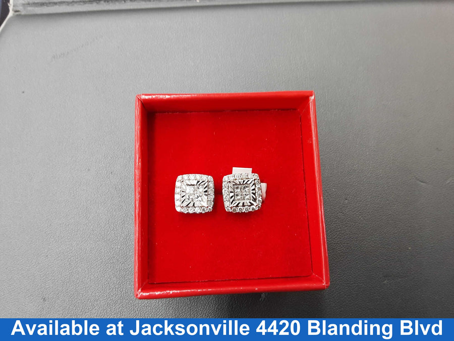 Filigree Earrings - White Gold 10k (.417) 3.5 grams