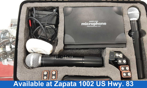 Mitzu 12-3082 Black Cordless Microphone