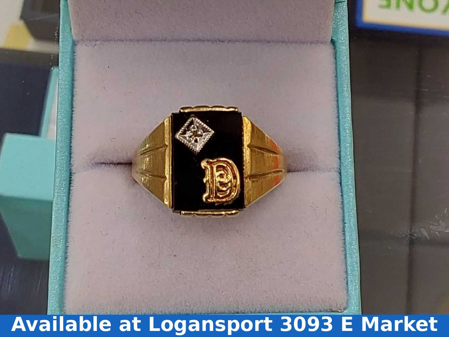 Men's Ring - Yellow Gold 10k (.417) 4.2 Grams Size 11.5