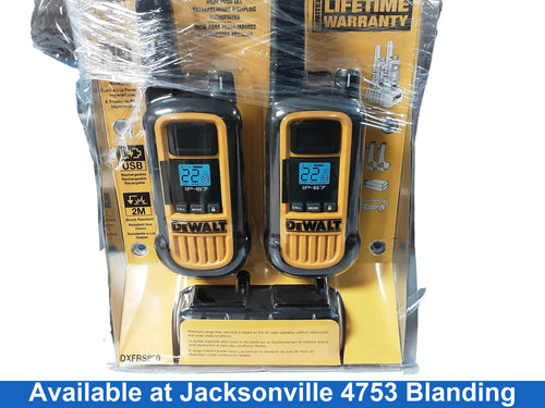Dewalt Dxfrs800 Yellow Walkie Talkie