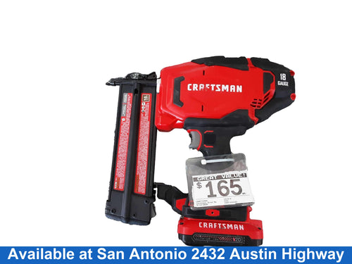 Craftsman Cmcn618 Red Cordless Brad Nailer