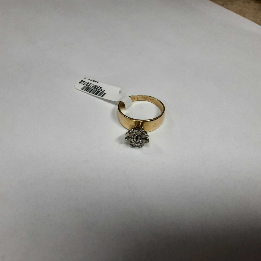 Women's Ring - Yellow Gold 10k (.417) 5.1 grams Size 2