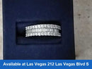 Women's Ring - Anniversary - White Gold 14k (.585) 3.4 grams Size 20