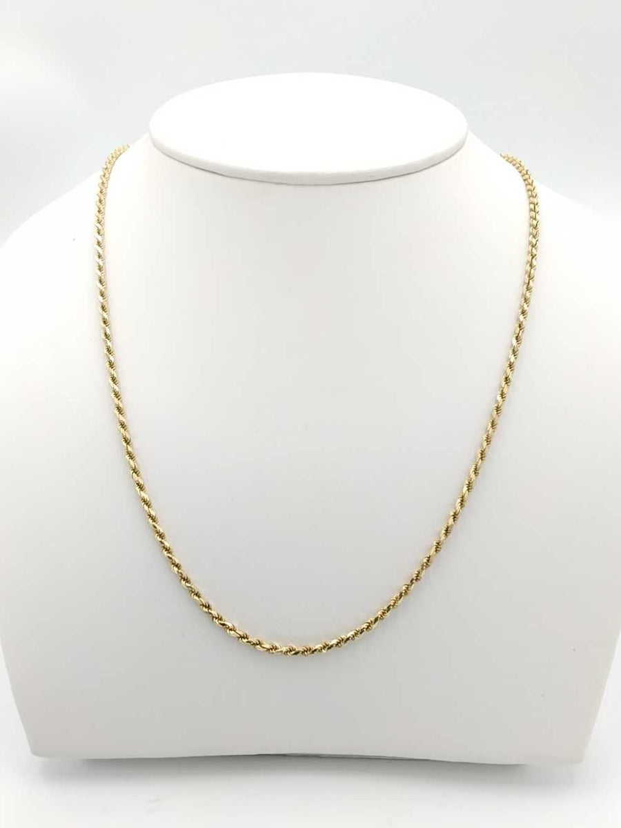 Rope Chain - Yellow Gold 14k (.585) 8.8 grams 20 inch