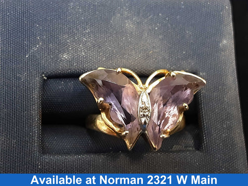 Women's Ring - Yellow Gold 14k (.585) 3.7 grams Size 4.5