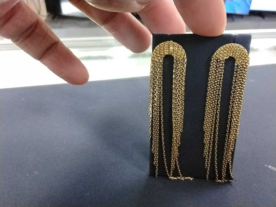 Jacket Earrings - Yellow Gold 14k (.585) 4.6 grams