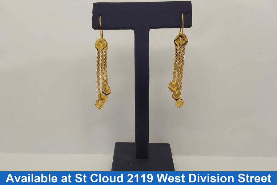 Filigree Earrings - Yellow Gold 22k (.917) 3.2 grams