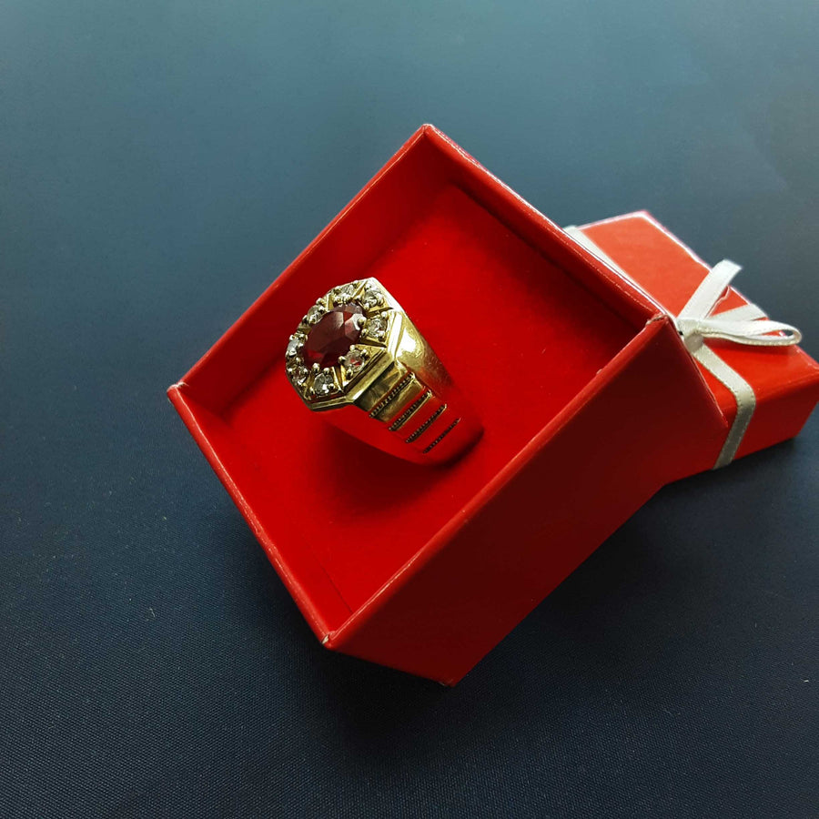Men's Ring - Yellow Gold 14k (.585) 10.2 grams Size 20