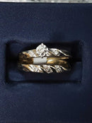Ring - Engagement Set - Yellow Gold 10k (.417) 2.7 grams Size 6