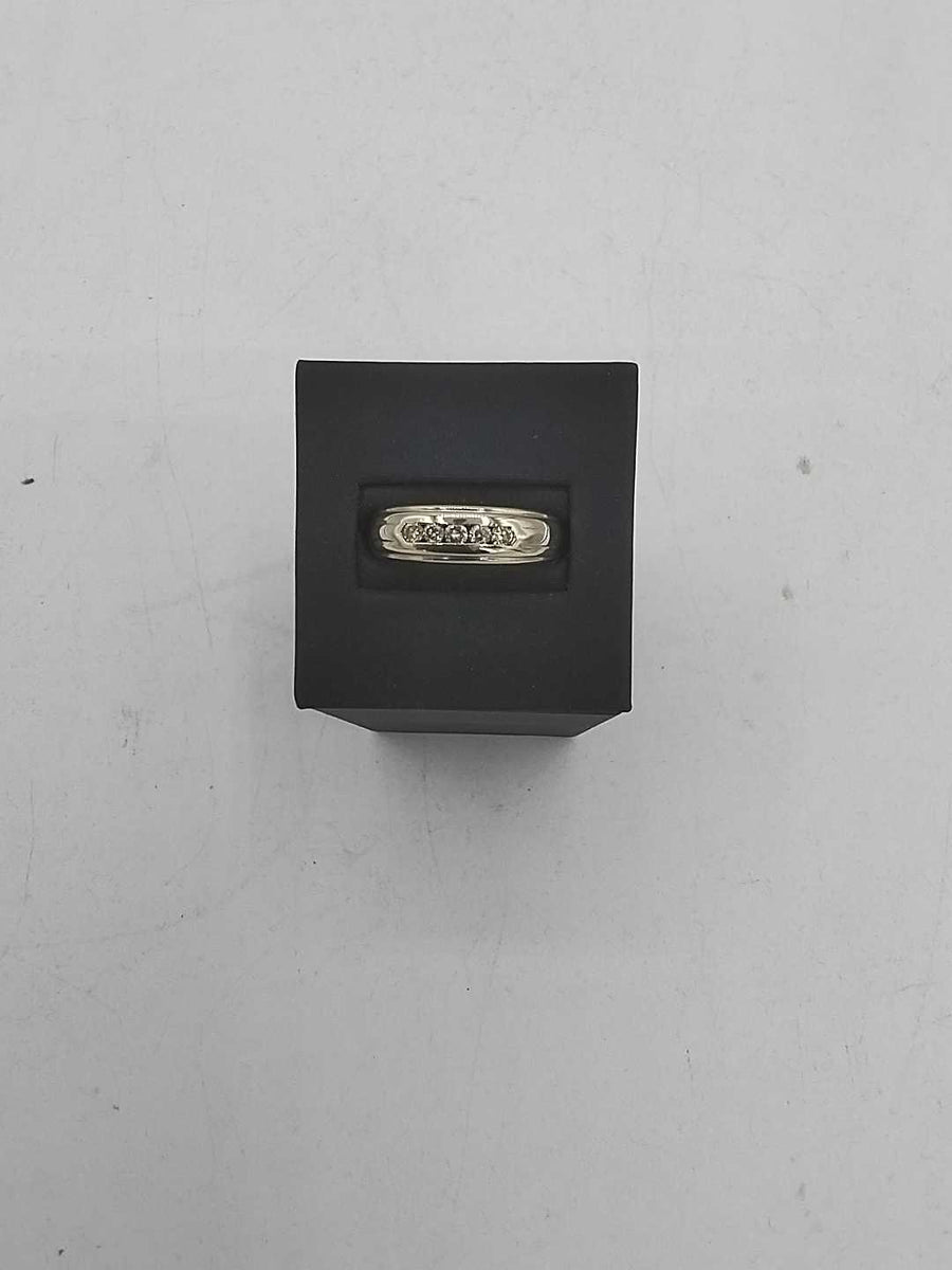 Ring - Wedding Band - White Gold 14k (.585) 6.1 grams Size 10
