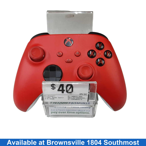 Microsoft M1138823-004 Red Gaming Controller
