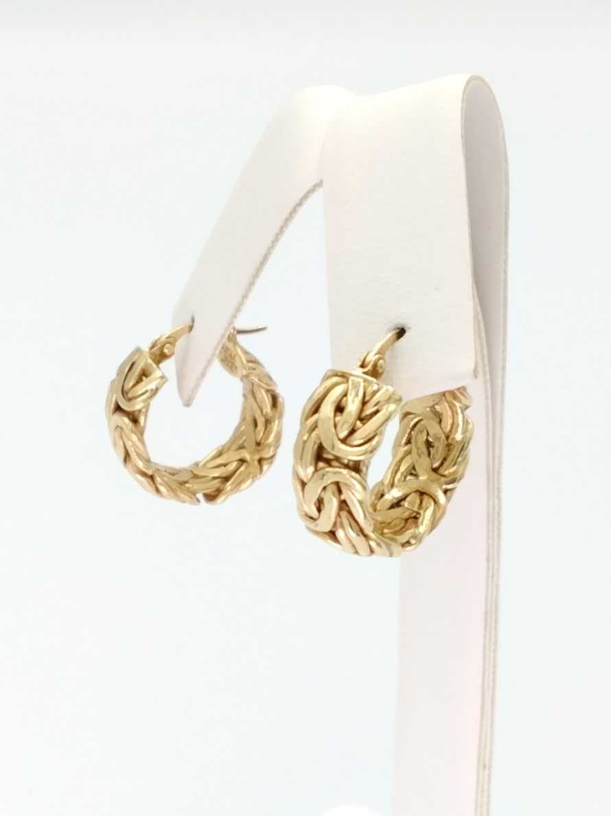 Hoop Earrings - Yellow Gold 10k (.417) 3.6 grams