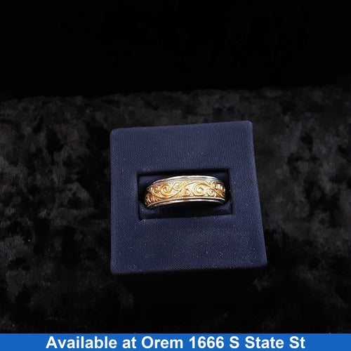 Ring - Wedding Band - Yellow Gold 14k (.585) 9.7 grams Size 9.5