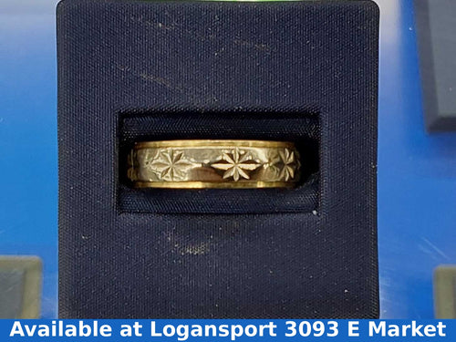 Ring - Wedding Band - Yellow Gold 14k (.585) 5.5 Grams Size 11