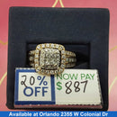 Ring - Engagement Set - Yellow Gold 14k (.585) 6.3 grams Size 7