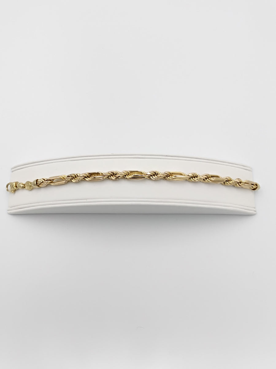 Rope Bracelet - Yellow Gold 14k (.585) 21.5 grams 9 inch
