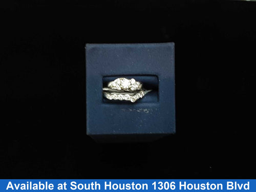 Ring - Engagement Set - White Gold 14k (.585) 6.2 grams Size 5