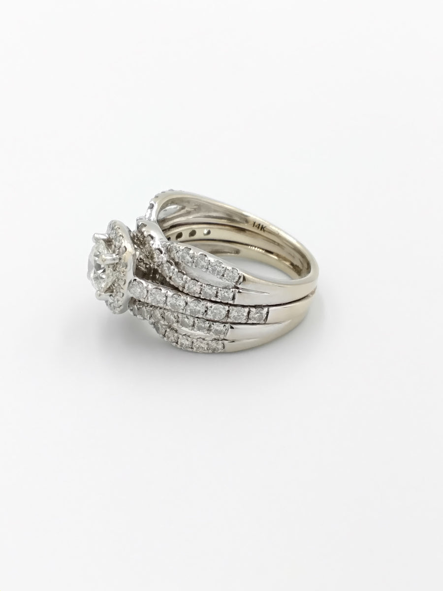 Women's Ring - White Gold 14k (.585) 8.2 grams Size 7