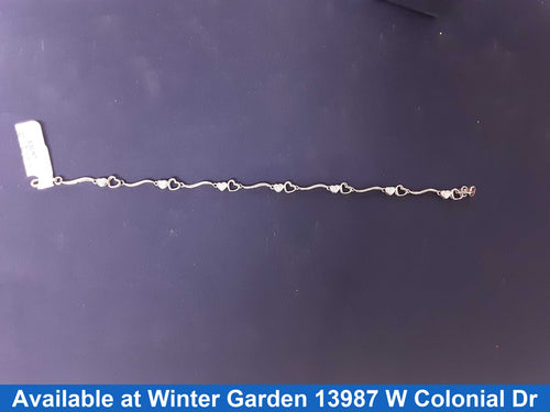 Bracelet - White Gold 10k (.417) 3.6 grams 7 inch